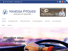 Tablet Screenshot of fitoussi-avocat.com